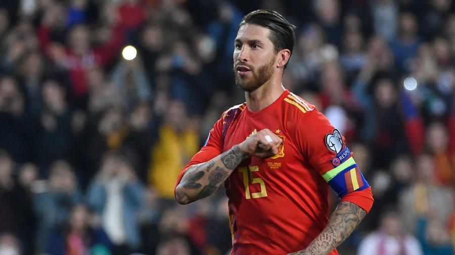 Sergio Ramos já jogou 178 vezes pela seleção espanhola e busca recorde mundial - Getty Images