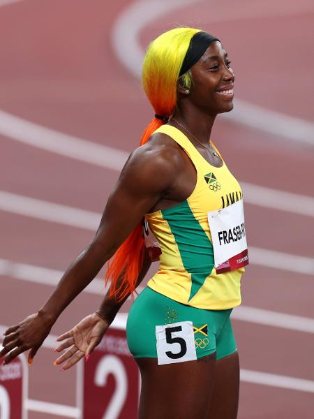 Shelly-Ann Fraser-Pryce, da Jamaica, prata nos 100m rasos em Tóquio - Maja Hitij/Getty Images