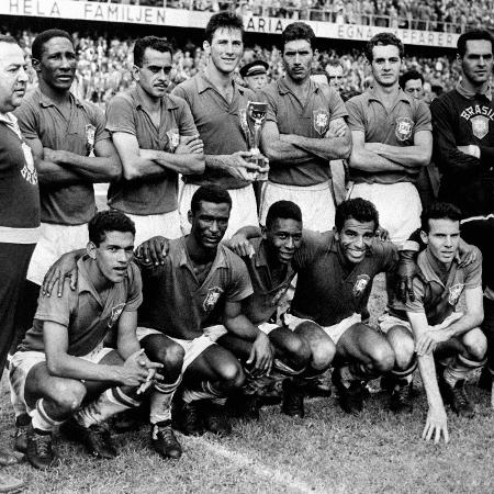 Seleção brasileira que enfrentou a Suécia na final da Copa do Mundo de 1958