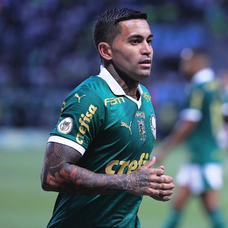 Dudu, do Palmeiras, no jogo contra o Fortaleza, pelo Brasileirão