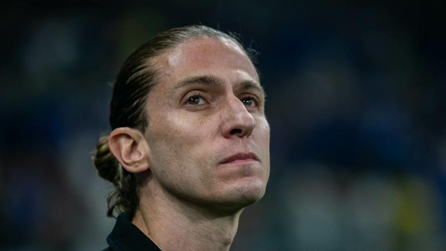 Filipe Luis, técnico do Flamengo, durante jogo contra o Cruzeiro Filipe Luis, técnico do Flamengo, durante jogo contra o Cruzeiro