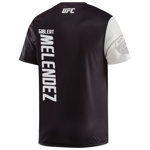 A grafia de Gilbert Melendez foi feita de maneira errada no novo uniforme do UFC - Divulgação/Reebok