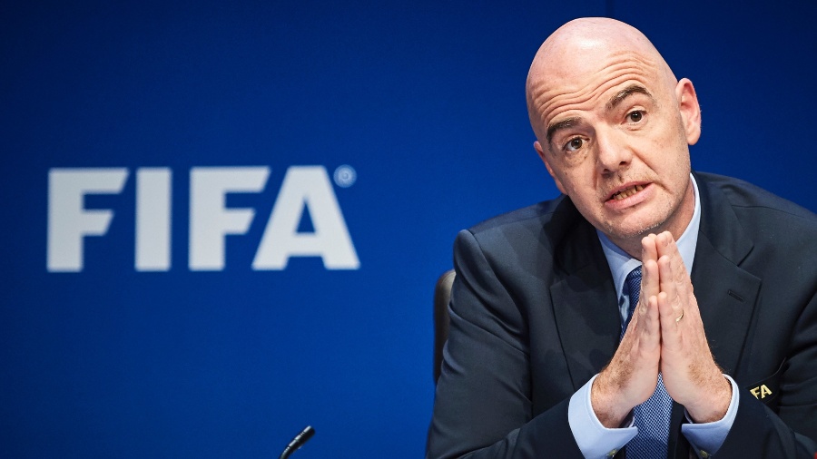 Gianni Infantino, presidente da Fifa - Michael Buholzer/AFP