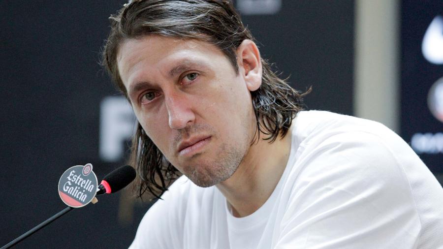 Goleiro Cássio concede entrevista coletiva no CT Joaquim Grava após treino do Corinthians - PETER LEONE/FUTURA PRESS/ESTADÃO CONTEÚDO