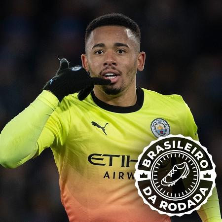 Gabriel Jesus - o brasileiro da rodada - Arte/UOL