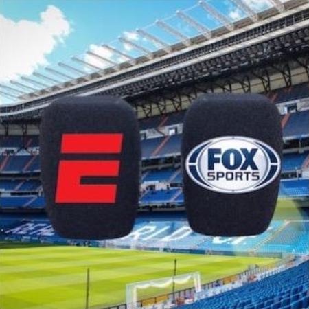 Novo microfone da ESPN e do Fox Sports trará o logo das duas emissoras na espuma - Divulgação