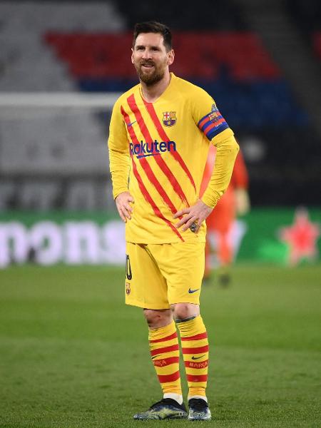 Messi lamenta eliminação do Barcelona na Liga dos Campeões - FRANCK FIFE / AFP