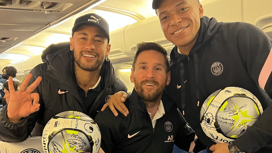 Neymar, Messi e Mbappé estão prestes a faturar título francês - Reprodução/Instagram @neymarjr