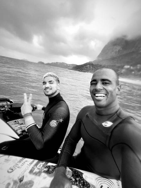 Gabriel Medina, durante sessão de surfe no Rio de Janeiro - reprodução/Instagram