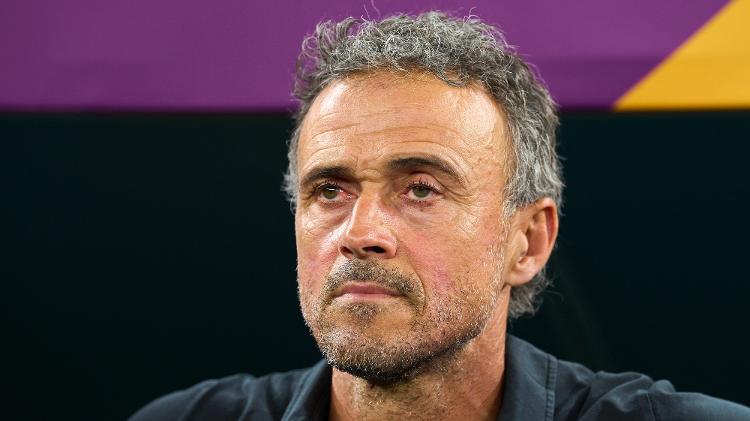 Luis Enrique, coach of Spain, during a match against Morocco.  - Quality Sport Images/Getty Images - Quality Sport Images/Getty Images