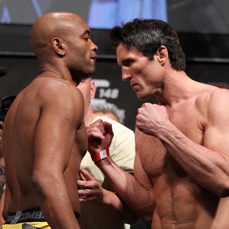  Anderson Silva e Chael Sonnen durante o UFC 148 em julho de 2012, em Las Vegas