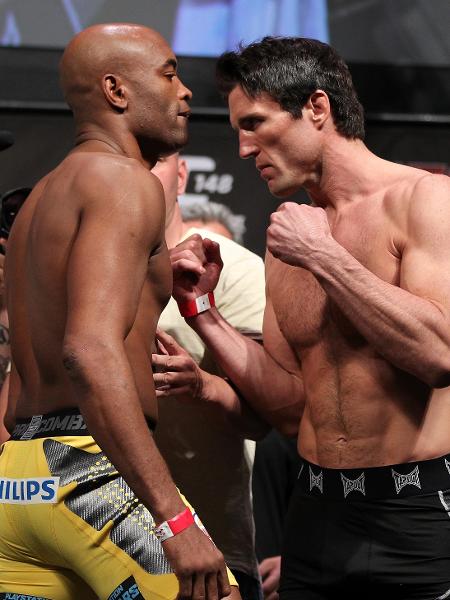  Anderson Silva e Chael Sonnen durante o UFC 148 em julho de 2012, em Las Vegas