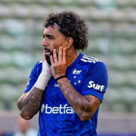 Gabigol do Cruzeiro, lamenta durante jogo contra o América, pelo Mineiro Gabigol do Cruzeiro, lamenta durante jogo contra o América, pelo Mineiro