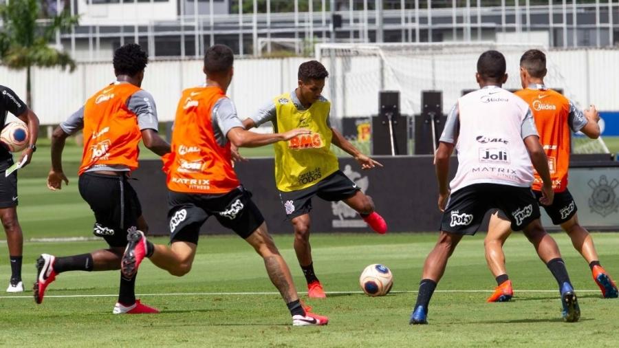 Treino do Corinthians visando confronto do Campeonato Paulista - Reprodução / Twitter / Corinthians