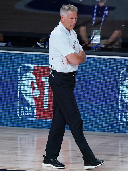 Brett Brown, técnico do Philadelphia 76ers - Ashley Landis-Pool/Getty Images