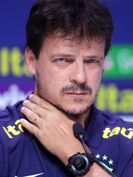 Fernando Diniz foi apresentado como técnico interino da seleção brasileira - RICARDO MORAES/REUTERS