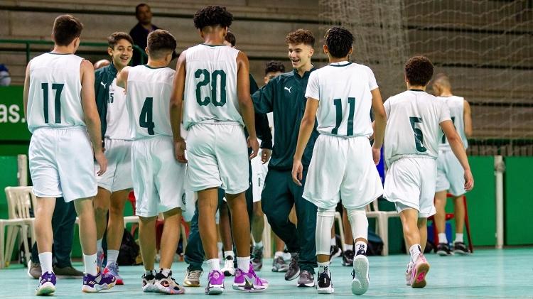 Time de basquete Sub-15 do Palmeiras