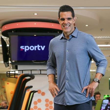 Paulo Andrade em sua chegada ao Sportv Paulo Andrade em sua chegada ao Sportv