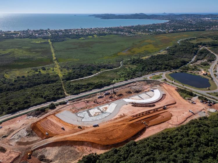Área onde será construída piscina de ondas em Búzios Área onde será construída piscina de ondas em Búzios