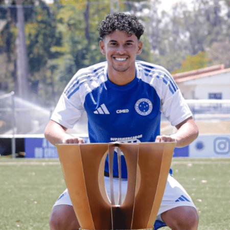 O atleta Rhuan Gabriel, do Cruzeiro