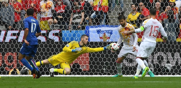 De Gea defende - Vincenzo Pinto/AFP - Vincenzo Pinto/AFP