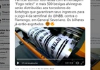 Botafogo desiste de cartazes escrito "Fogo neles!" em jogo com o Flamengo