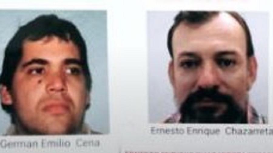 Germán Cena e Ernesto Chazarreta foram deportados assim que chegaram ao Rio de Janeiro - Divulgação