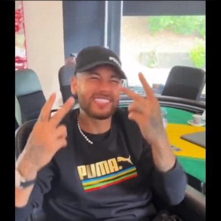 Neymar gravou vídeo cantando funk do Bolsonaro - Reprodução 