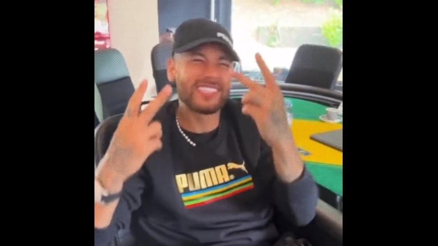 Neymar gravou vídeo dançando funk com o número de urna de Bolsonaro - Reprodução 