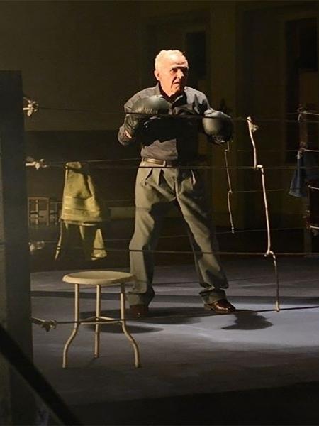 Eder Jofre grava sua participação no filme "10 Segundos", que contará a história de sua vida e de seus títulos mundiais no boxe - José Guertzenstein/Divulgação