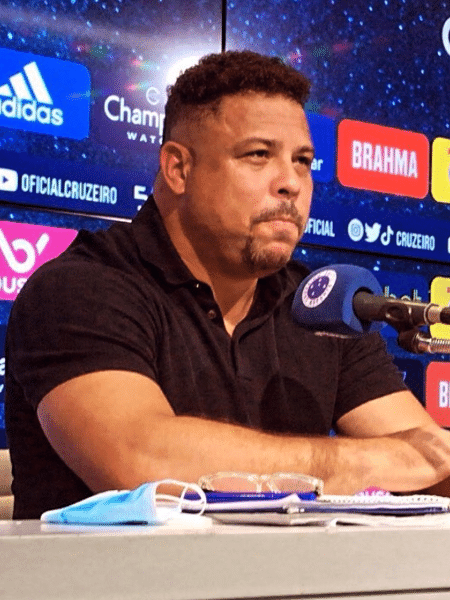 Ronaldo Nazário em entrevista coletiva no Cruzeiro, em janeiro de 2022 - Gustavo Aleixo/Cruzeiro