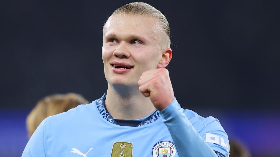 Haaland é um dos astros do Manchester City Haaland é um dos astros do Manchester City