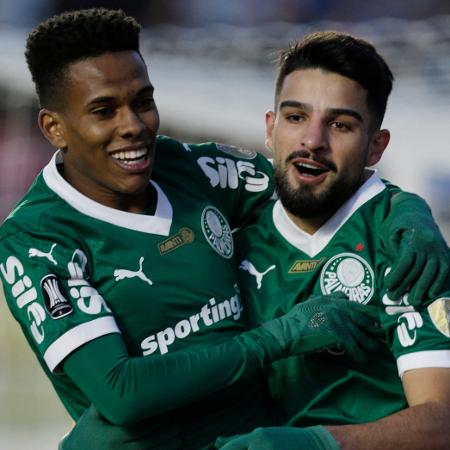 Flaco López comemora gol marcado pelo Palmeiras contra o Bolívar na Libertadores Flaco López comemora gol marcado pelo Palmeiras contra o Bolívar na Libertadores