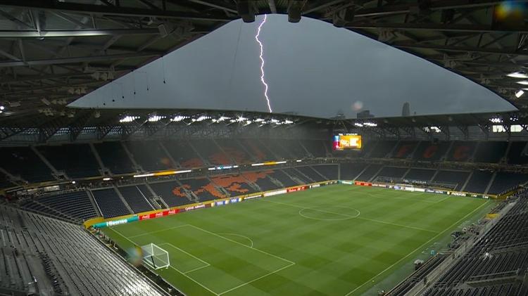 Jogo Pachuca x Salzburg foi interrompido por causa do alerta meteorológico Jogo Pachuca x Salzburg foi interrompido por causa do alerta meteorológico