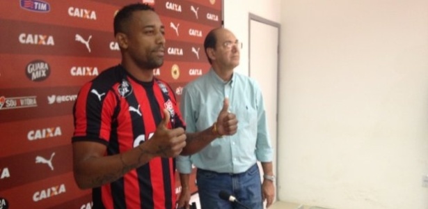 Atacante Robert vinha sendo reserva e tem dois gols na Série B - Divulgação/Vitória