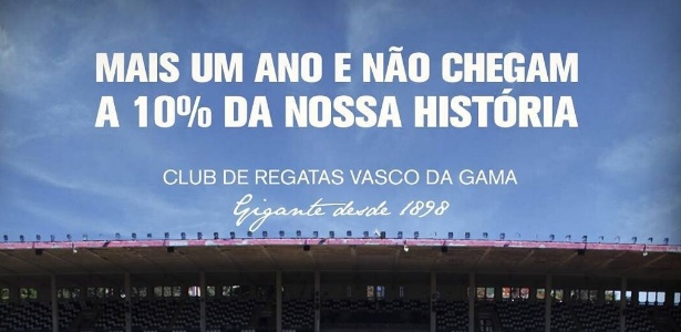 Vasco ironizou o aniversário de 113 anos do Fluminense nas redes sociais - Reprodução/Facebook