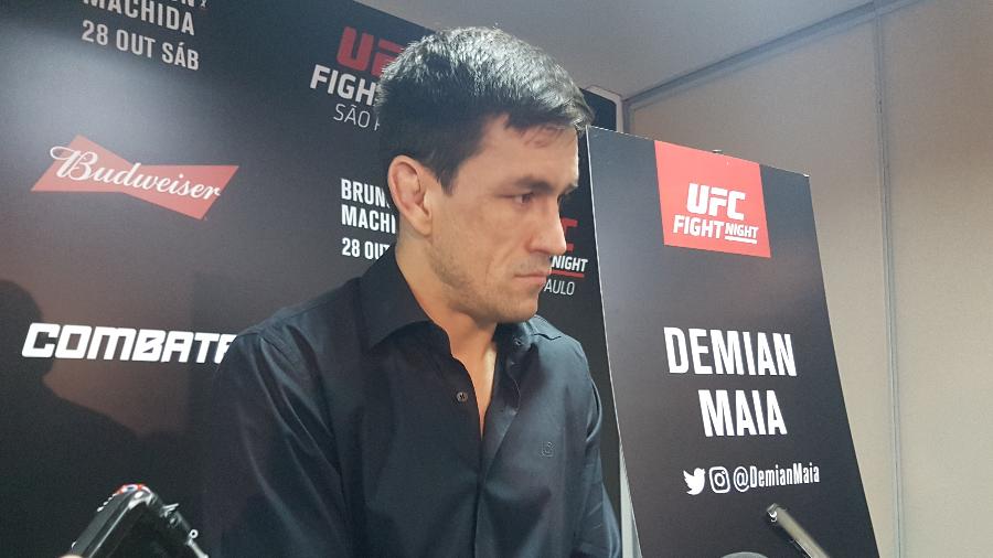 Demian Maia, durante entrevista coletiva para o UFC São Paulo - Brunno Carvalho/UOL