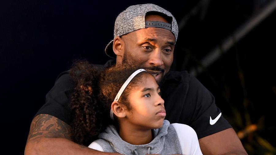 Kobe Bryant e a filha Gianna - Harry How/Getty Images