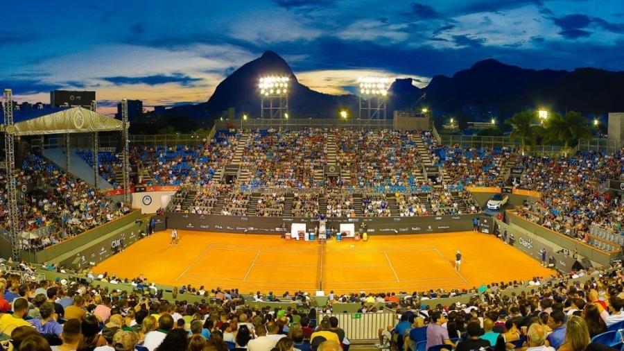 Arena montada para o Rio Open - Divulgação/Rio Open