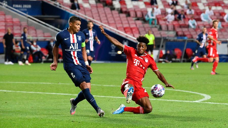 Thiago Silva se despediu do PSG na final da Liga dos Campeões contra o Bayern de Munique - Pool/Getty Images