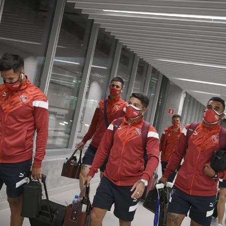 Jogadores do Independiente foram barrados no aeroporto de Salvador - Reprodução/Twitter
