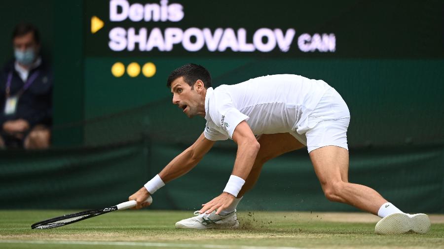 Novak Djokovic nas semifinais de Wimbledon 2021 - Reuters