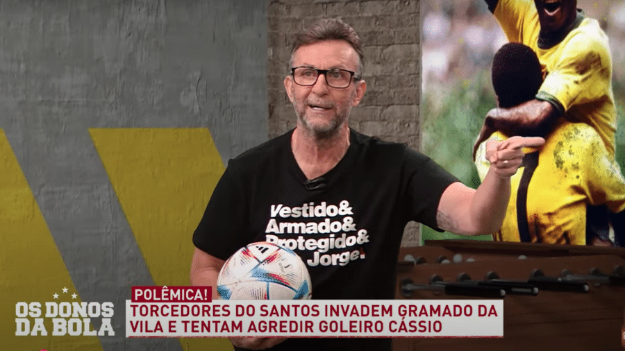 Neto critica PM na confusão após Santos x Corinthians - Reprodução: YouTube