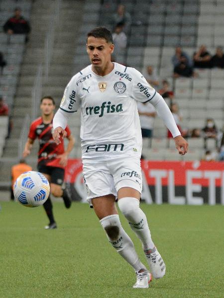 Lucas Freitas em partida pelo Palmeiras durante o Brasileirão de 2021 - Du Caneppele/Ofotográfico
