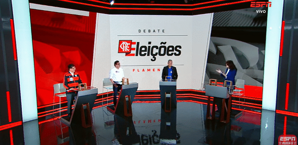 Candidatos do Flamengo debatem sobre Pinóquio, ataques e profissionalização no futebol.