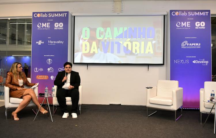 Rebeca Silva em lançamento do documentário "o caminho da vitória", no Collab Summit Rebeca Silva em lançamento do documentário "o caminho da vitória", no Collab Summit