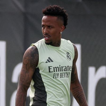 Eder Militão, do Real Madrid, em treino durante o Mundial de Clubes Eder Militão, do Real Madrid, em treino durante o Mundial de Clubes