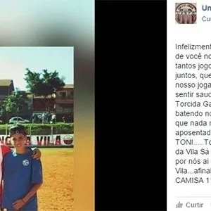 O ex-jogador José Erlanio Freires Alves, de 36 anos e conhecido como Toni, foi morto na madrugada do dia 13 de janeiro. Segundo a polícia, ele foi atingido por disparos durante uma perseguição a um bandido - Reprodução/Facebook
