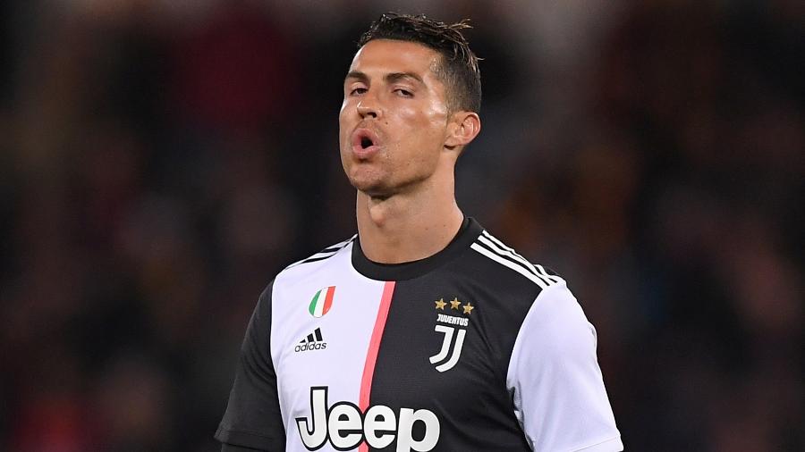 Cristiano Ronaldo em partida contra a Roma - REUTERS/Alberto Lingriá