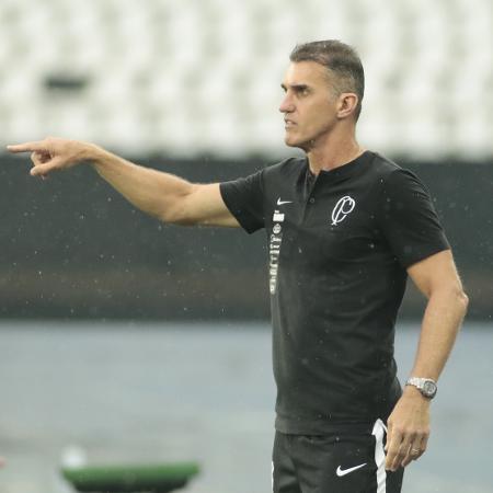 Vagner Mancini, técnico do Corinthians, passa orientações ao seu time durante o duelo com o Botafogo no Engenhão  - Rodrigo Coca/Ag. Corinthians 